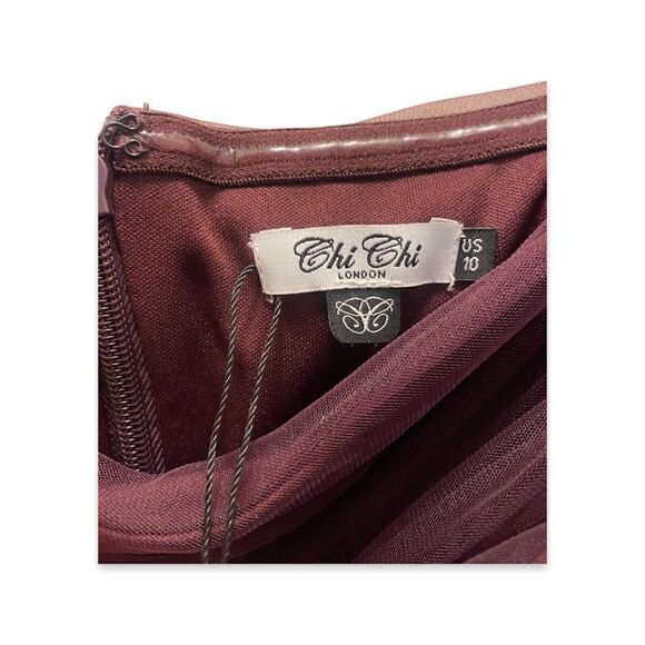 *Chi Chi London* Rutched Midi Dress 🎄🥂#holidayparty - Picture 3 of 3